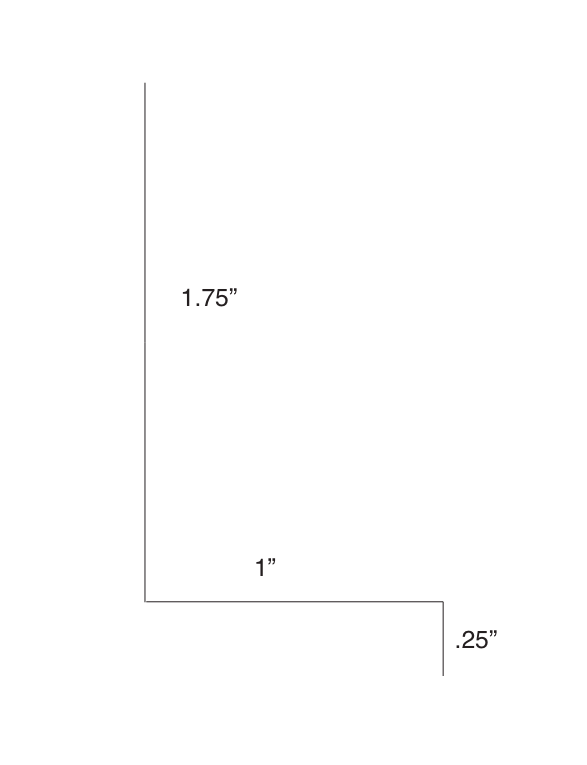 Aluminum Drip Cap Choose Width