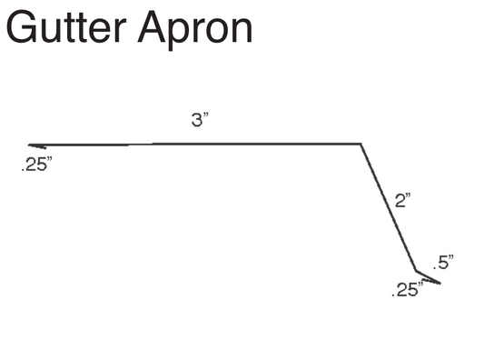 Aluminum Gutter Apron